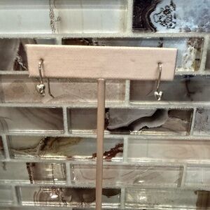 Pandora Silver Heart Earring Wires